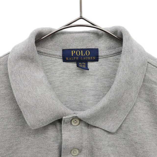 POLO RALPH LAUREN - ポロラルフローレン ロゴ刺繍 半袖 ポロシャツ XL