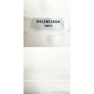 極美品□22SS BALENCIAGA バレンシアガ×ザ・シンプソンズ 676589 クラックプリント オーバーサイズ 半袖Tシャツ ホワイト L 正規品 メンズ　t04-st30329-783