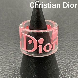 クリスチャンディオール(Christian Dior)のクリスチャン・ディオール 指輪 リング ピンク プラスチック クリア (リング(指輪))