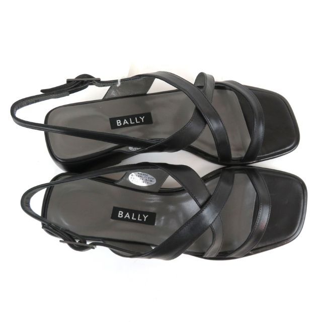 Bally(バリー)のrk9780 BALLY バックストラップサンダル ガラス加工 3EU 黒 レディースの靴/シューズ(サンダル)の商品写真