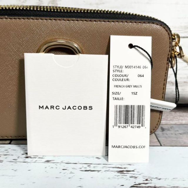 【新品】MARC JACOBS フレンチグレーマルチ　ベージュ、白