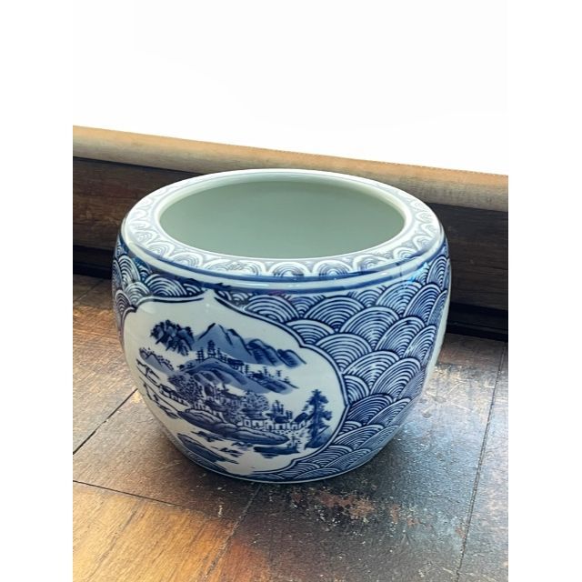 ☆新品!! 火鉢 金魚鉢 メダカ鉢 陶器製 鉢 和風 飾り 置物 ☆新品!! 火鉢 金魚鉢 メダカ鉢 陶器製 鉢 和風 飾り 置物