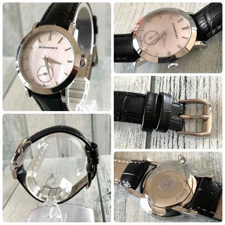 電池交換済】BURBERRY バーバリー 腕時計 BU1731 シェル文字盤-