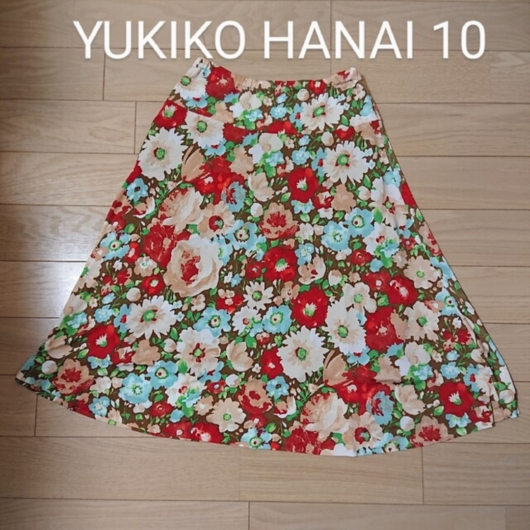 Yukiko Hanai(ユキコハナイ)のユキコハナイ ハナイユキコ スカート 膝丈 フレアスカート レディースのスカート(ひざ丈スカート)の商品写真