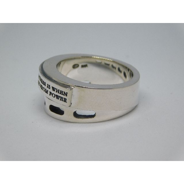 Dr.MONROE(ドクターモンロー)の新品　未使用　21号　ドクターモンロー　メッセージ　プレート　リング　指輪 メンズのアクセサリー(リング(指輪))の商品写真