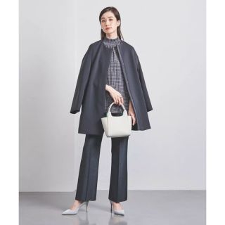 ユナイテッドアローズ(UNITED ARROWS)のユナイテッドアローズ　SPONGY Aライン ミドルコート　NAVY36(ノーカラージャケット)