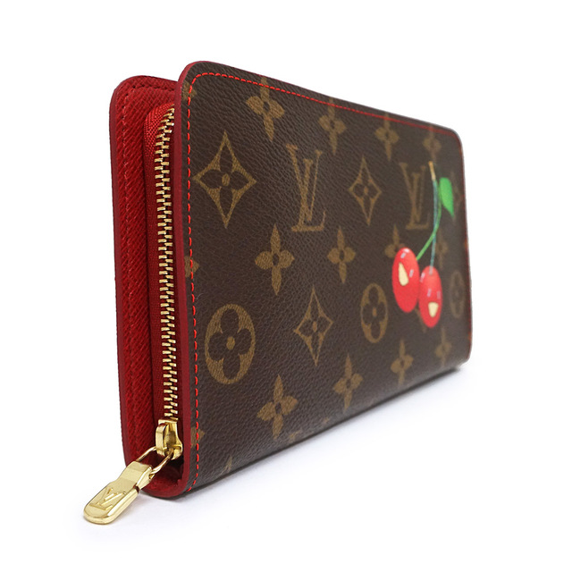 小銭入れ 財布 モノグラム チェリー ブラウン 茶 LOUIS VUITTON