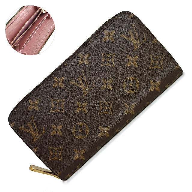 LOUIS VUITTON(ルイヴィトン)のルイ ヴィトン ジッピー ウォレット ラウンドファスナー 長財布 モノグラム ローズバレリーヌ ブラウン ピンク 茶 M41894 箱付 LOUIS VUITTON（新品・未使用品） レディースのファッション小物(財布)の商品写真