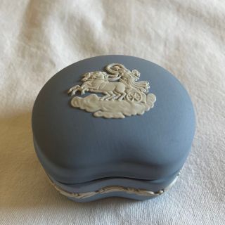 ウェッジウッド(WEDGWOOD)のWEDGWOOD ウェッジウッド　ジャスパーペールブルー 蓋付小物入れ(小物入れ)