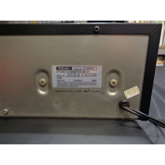TEAC V900X カセットデッキワンオーナー-