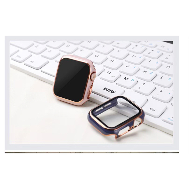 Apple Watchカバー　ケース　ゴールドフレーム 40mm 44mm スマホ/家電/カメラのスマホアクセサリー(モバイルケース/カバー)の商品写真