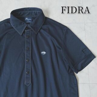 FIDRA - FIDRA フィドラ ポロシャツ　刺繍　ワッペン ネイビーS