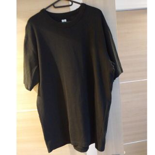 ユニクロ(UNIQLO)の大きなサイズ★ユニクロ　U　綿100%Tシャツ　XL　 黒(Tシャツ/カットソー(半袖/袖なし))