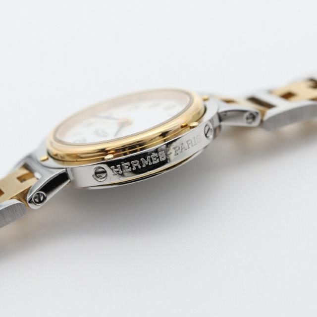 Hermes - クリッパー レディース 腕時計 クオーツ SS GP ゴールド
