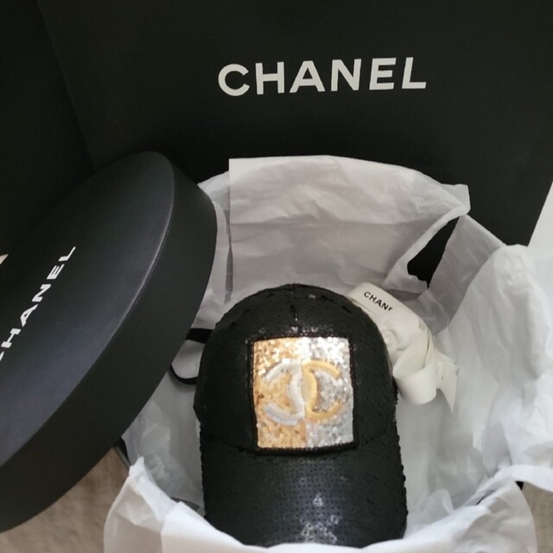 CHANEL☆キャップ　スパンコール☆