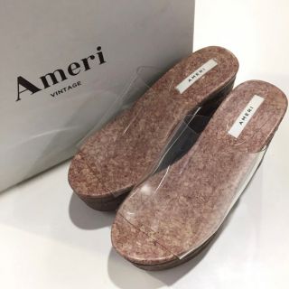 アメリヴィンテージ(Ameri VINTAGE)の【新品】Ameri クリアウェッジソールサンダル L(サンダル)