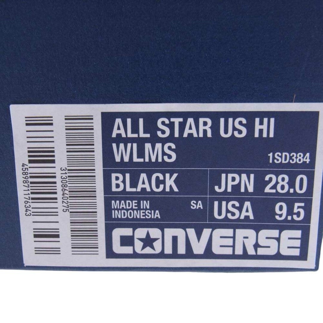 ウィズリミテッド WHIZLIMITED  スニーカー × mita sneakers ミタスニーカーズ × Converse コンバース All Star US HI WLMS ハイカット スニーカー  ブラック系 28cm【新古品】【未使用】 7