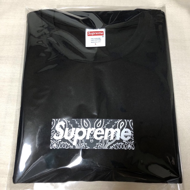 Supreme - Supreme bandana Box Logo Tee Black の通販 by mint's shop ...