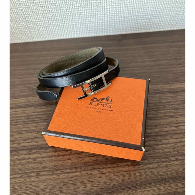 HERMES  レザーブレスレット  アピ3