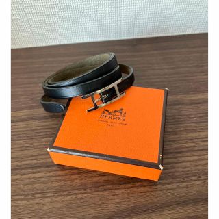 エルメス(Hermes)のHERMES  レザーブレスレット  アピ3(ブレスレット)