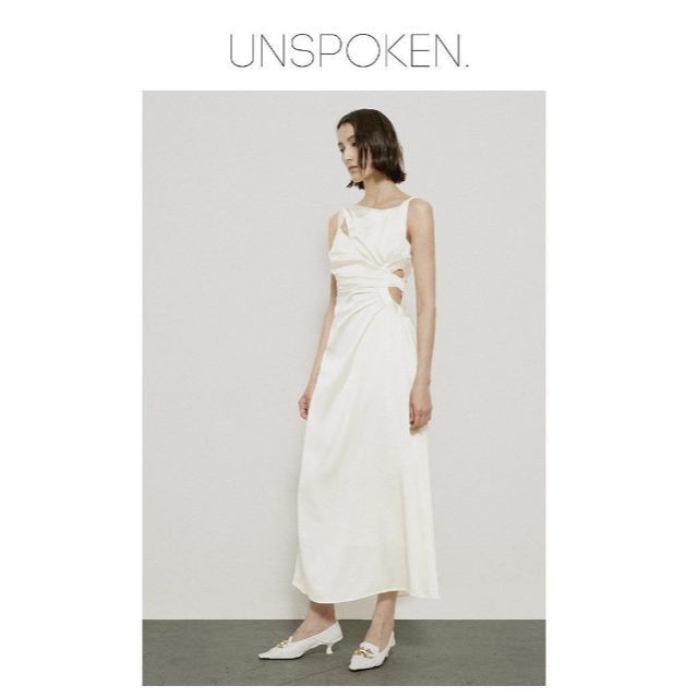 Unspoken アシンメトリー カットアウト ロング ワンピース ドレス