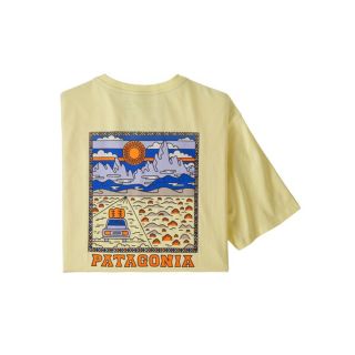 パタゴニア(patagonia)のpatagonia Tシャツ M M's Summit Road レジンイエロー(Tシャツ/カットソー(半袖/袖なし))