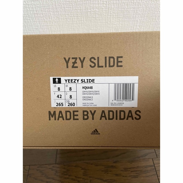 美品26.5㎝ adidas イージースライド Onyx カニエ yeezy