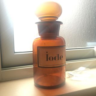 アンティーク薬瓶 "iode" germany(置物)