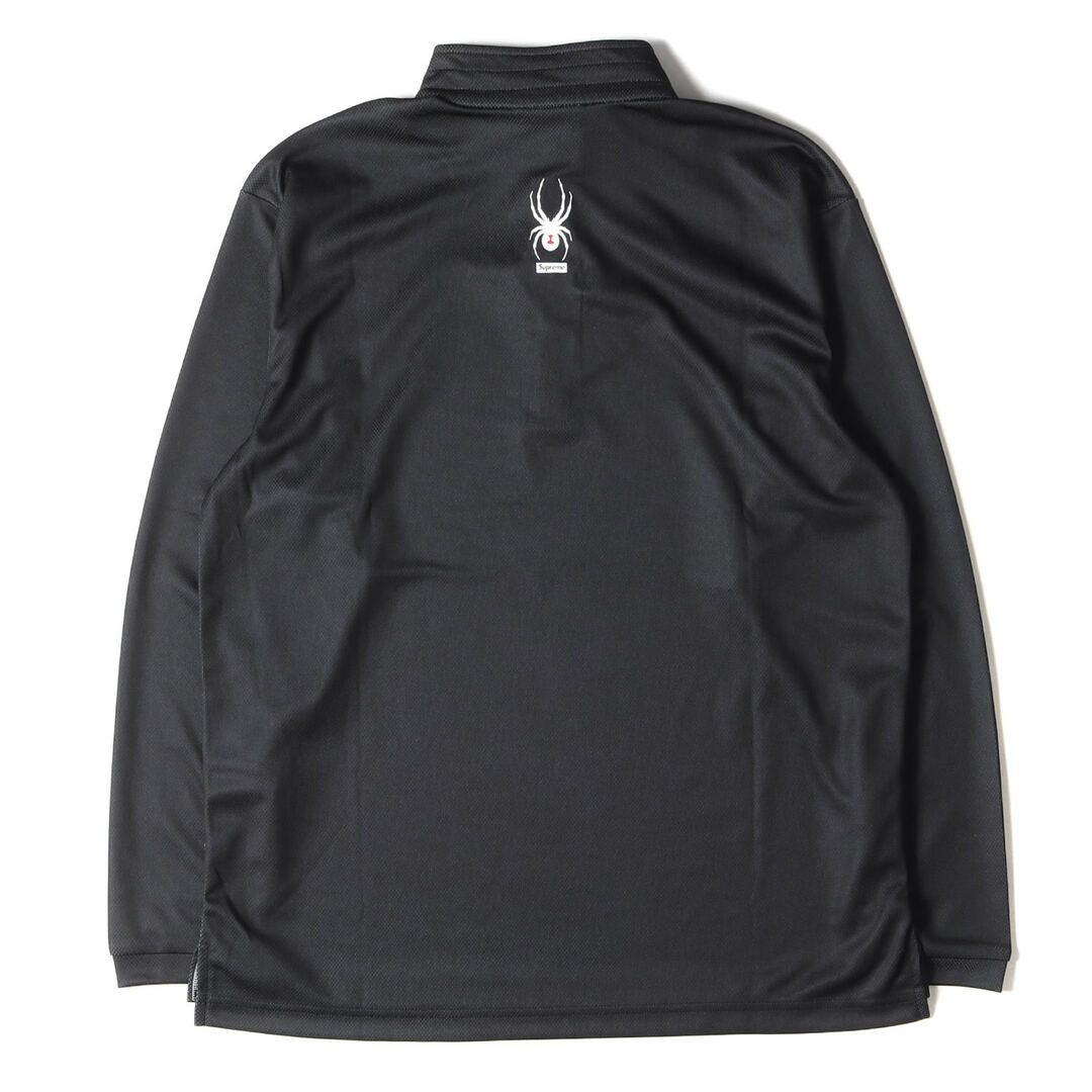 Supreme シュプリーム サイズ:S SPYDER スパイダーウェブ ハーフジップ プルオーバー ジャージ Spyder Web Half Zip Pullover 22AW ブラック 黒 トップス カットソー 長袖 コラボ 【メンズ】【美品】