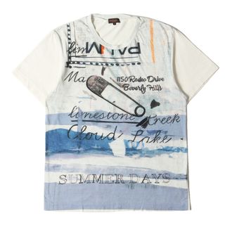 ポールスミス(Paul Smith)のPaul Smith ポールスミス Tシャツ サイズ:L マルチ グラフィック コラージュ プリント 164316 299M クルーネック 半袖 COLLECTION アイボリーマルチカラー トップス カットソー カジュアル ブランド 日本製【メンズ】【中古】【美品】【K3733】(Tシャツ/カットソー(半袖/袖なし))