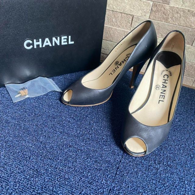 箱付き CHANEL シャネル パンプス ヒール 靴 シューズ 11640円 【超