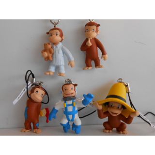 ♯Lom26AS おさるのジョージがいっぱいフィギュアストラップ全5種 1918524607.jpg?1684828308