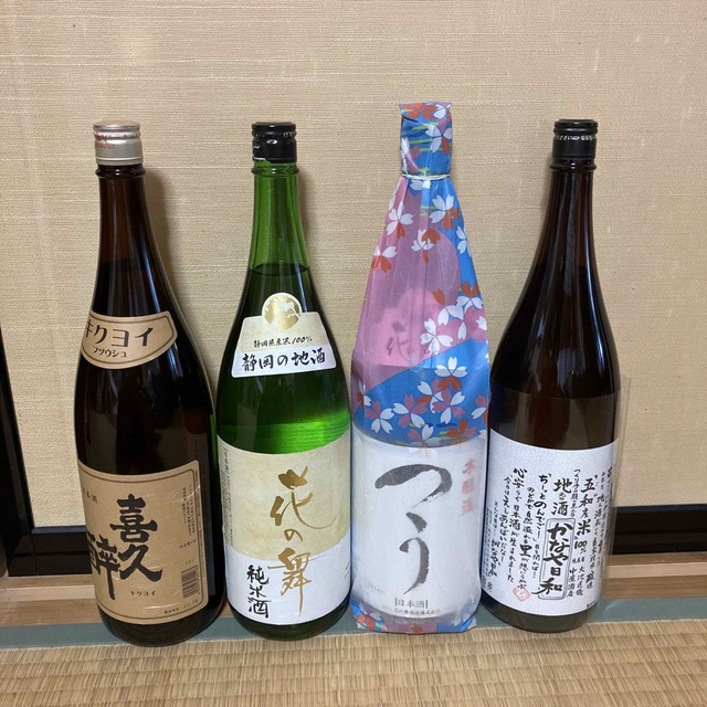 日本酒 4本 花の舞(純米酒、本醸造) 喜久酔(普通酒) かなや日和