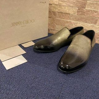 箱付き 美品 JIMMY CHOO ジミーチュウ シューズ 高級 メンズ 靴-