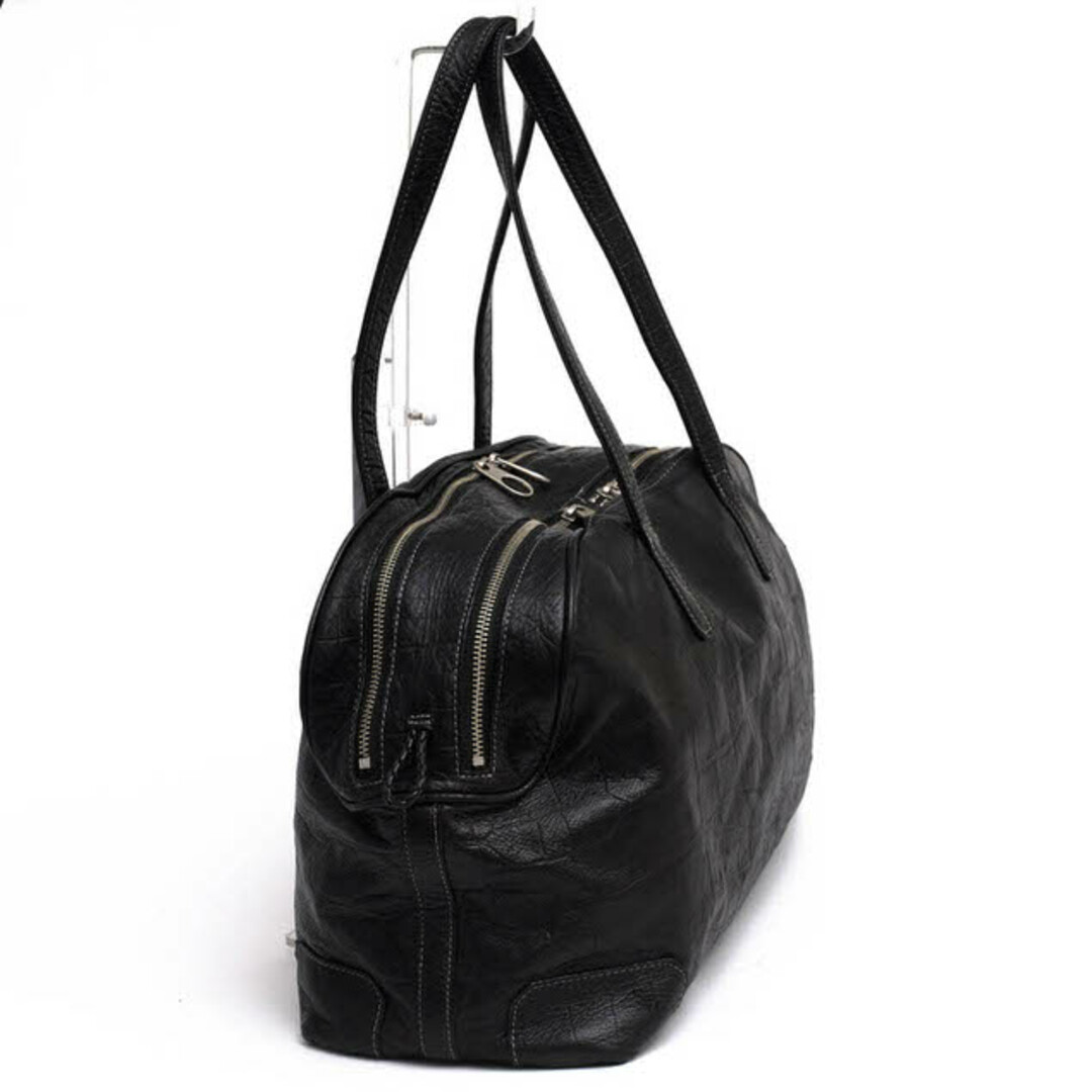 aniary(アニアリ)のアニアリ／aniary バッグ ボストンバッグ 鞄 旅行鞄 メンズ 男性 男性用レザー 革 本革 ブラック 黒  ALC-06-01 A4サイズ収納可 クロコ型押し 肩掛け ワンショルダーバッグ メンズのバッグ(ボストンバッグ)の商品写真