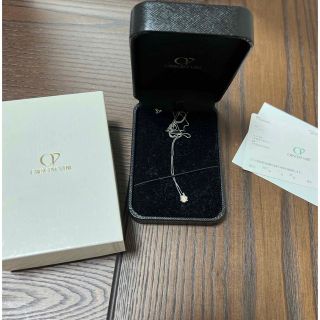 京セラCRESCENT VERT プラチナ、0.5ct ダイヤネックレス