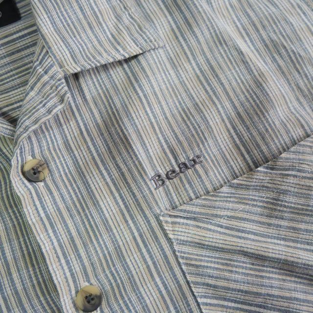 Bear USA(ベアー)の90s Bear USA 開襟シャツ 半袖 ワンポイントシャツ メンズのトップス(シャツ)の商品写真