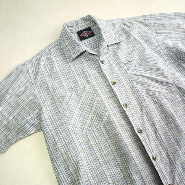 Bear USA(ベアー)の90s Bear USA 開襟シャツ 半袖 ワンポイントシャツ メンズのトップス(シャツ)の商品写真