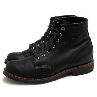 チペワ(CHIPPEWA)のチペワ／CHIPPEWA ワークブーツ シューズ 靴 メンズ 男性 男性用レザー 革 本革 ブラック 黒  1901M24 6inch Utility Boots 6インチ ユーティリティーブーツ サービスブーツ グッドイヤーウェルト製法 プレーントゥ Vibramソール(ブーツ)