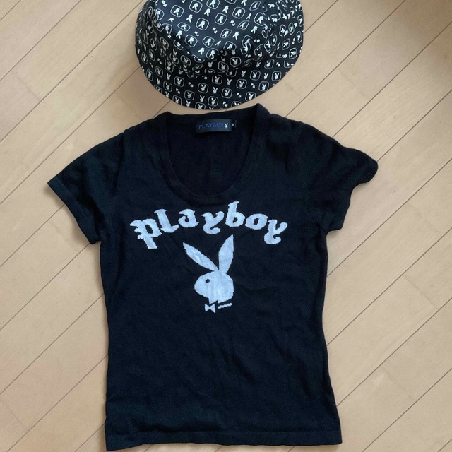 PLAYBOY(プレイボーイ)の帽子　セーター　セット レディースのトップス(ニット/セーター)の商品写真