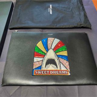 サンローラン(Saint Laurent)の美品SAINTLAURENTSWEETDREAMSサンローラン　タブレットケース(セカンドバッグ/クラッチバッグ)