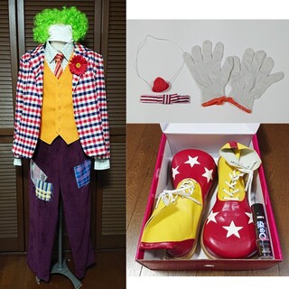コスプレ衣装 映画「Joker」ジョーカー ウィッグ 靴#ホアキン・フェニックス(衣装一式)