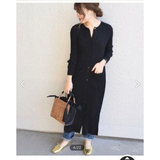 シップスフォーウィメン(SHIPS for women)のSHIPS コットンシルク ロング カーディガン ワンピース　イエナ(ロングワンピース/マキシワンピース)