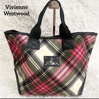 ヴィヴィアンウエストウッド(Vivienne Westwood)のヴィヴィアンウエストウッド　オーブ ハンドバッグ　トートバッグ　チェック　総柄(トートバッグ)