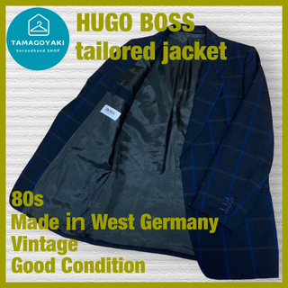 ヒューゴボス(HUGO BOSS)のヒューゴボス　超貴重美品　80S　ヴィンテージ　テーラードジャケット　西ドイツ製(テーラードジャケット)