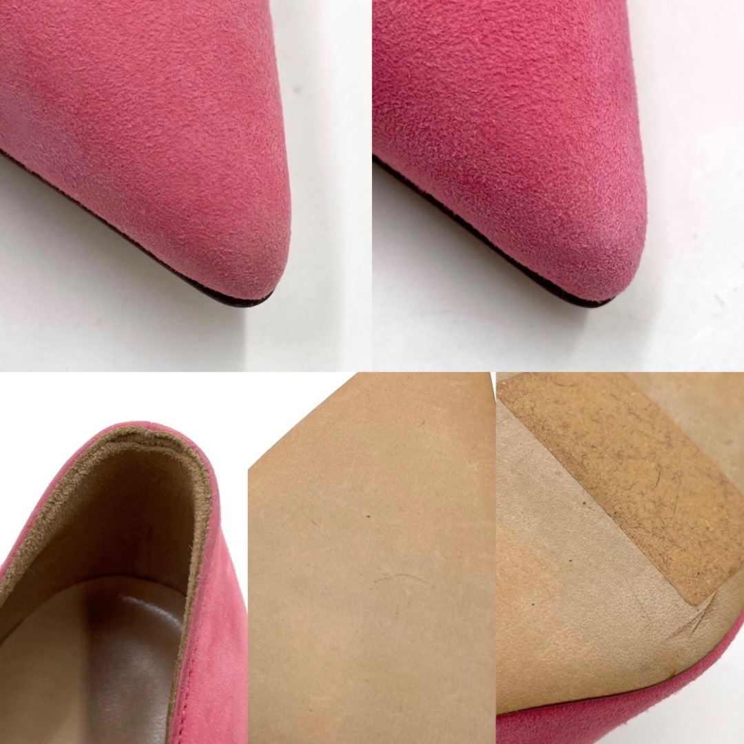 【値下げしました!】MANOLO BLAHNIK マノロブラニク パンプス ポインテッドトゥ ピンヒール 靴 ファッションアイテム スウェード ピンク レディース 定番【中古品】