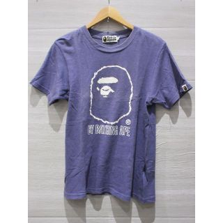 アベイシングエイプ(A BATHING APE)の[U5704]アベイシングエイプ シャツ パープル ビッグロゴ S(シャツ)