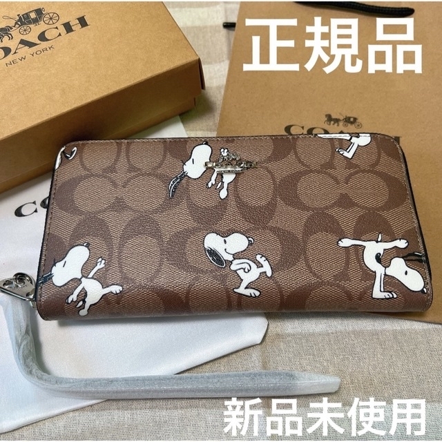 COACH - COACH コーチ スヌーピーコラボ 長財布 正規品 新品未使用の ...