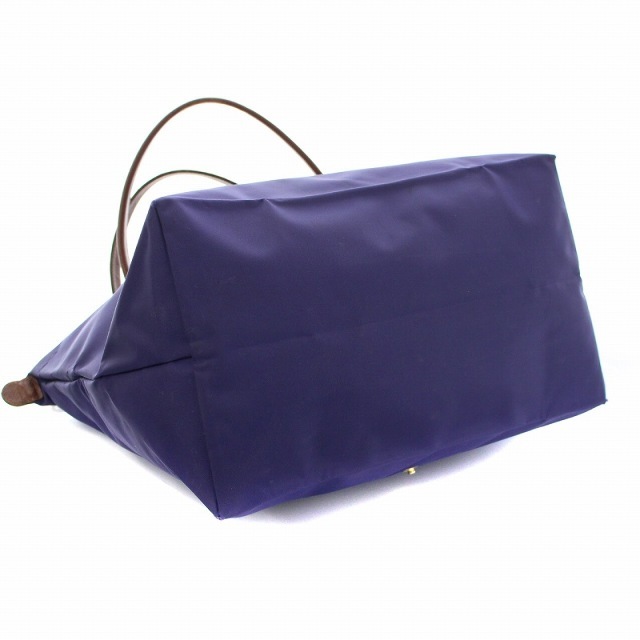 LONGCHAMP(ロンシャン)のロンシャン ルプリアージュ トートバッグ ショルダーバッグ ナイロン L 紫 茶 レディースのバッグ(トートバッグ)の商品写真