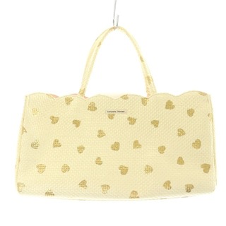 サマンサベガ かごバッグ バッグ トートバッグ 黄色 花の刺繍 